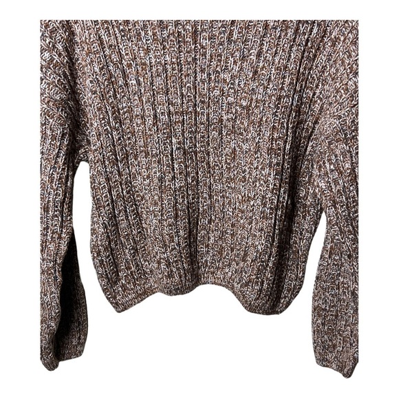 1288. UNIVERSAL THREADS LONG SLEEVE KNITTED‎ SWEATER SIZE XXL TAN/BLUE/WHITE - Picture 7 of 9